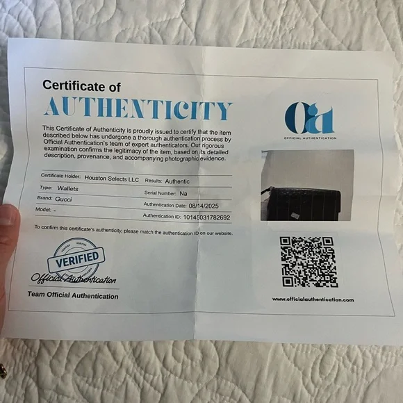 GUCCI Micro Guccissima GG Pattern Long Bifold Wallet Leather Black Gold - Picture 16 of 16